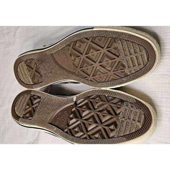 Vtg Converse Limited Edition Chuck Taylor Low Top Sneakers Patched Distressed W8 - Picture 7 of 11